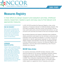 Measures Registry Case Study