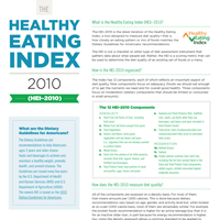 Health Eating Index Fact Sheet